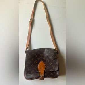 Louis Vuitton Monogram Cartouchiere GM shoulder bag circa 1991
